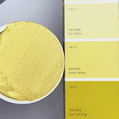 XT Custom matched to SW 6913 Funky Yellow in Sanded Tile Grout