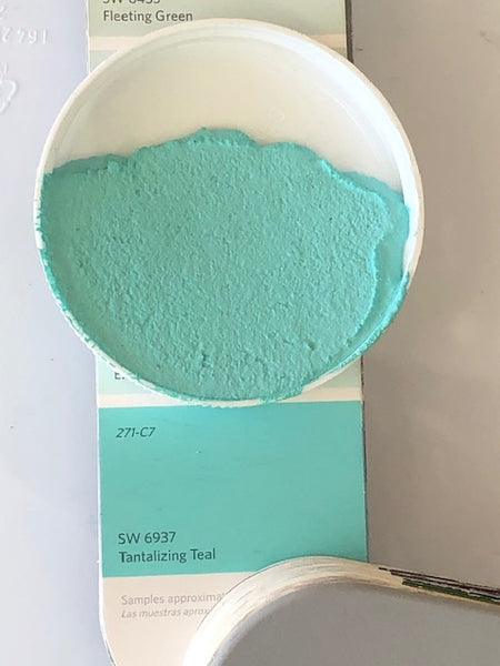 XT Custom matches SW 6937 Tantilizing Teal in Unsanded Grout