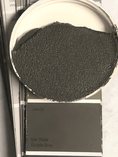 XT Custom matched to SW 7068 Grizzle Gray in Sanded Tile Grout