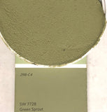 XT Custom matched to SW 7728 Green Sprout in Sanded Tile Grout