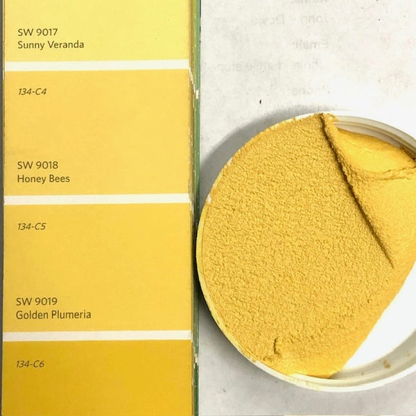 XT Custom matches SW 9019 Golden Plumeria in Sanded Tile Grout