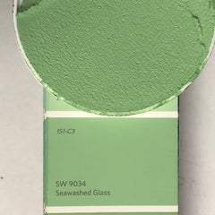 XT Custom matches SW 9034 Seawashed Glass in Sanded Tile Grout