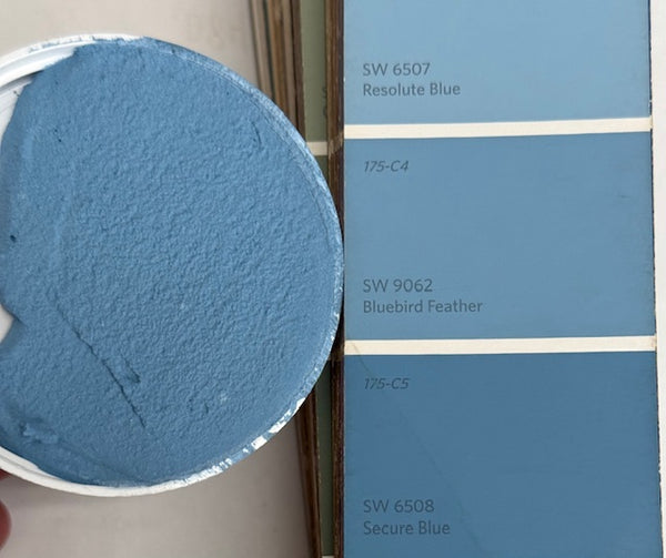 XT Custom matched to SW 9062 Bluebird Feather in Sanded Tile Grout