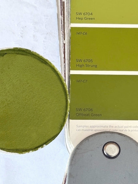 XT Custom matched to SW 6706 Offbeat Green in Sanded Tile Grout