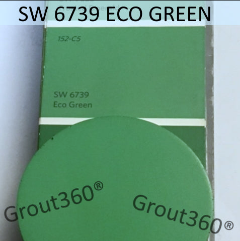 XT Custom matched to SW 6739 Eco Green Sanded Tile Grout