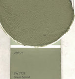 XT Custom matched to SW 7728 Green Sprout in Sanded Tile Grout