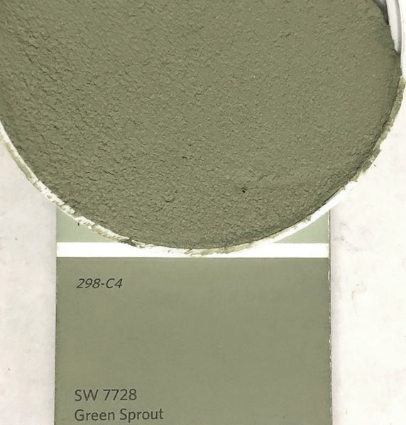 XT Custom matched to SW 7728 Green Sprout in Sanded Tile Grout