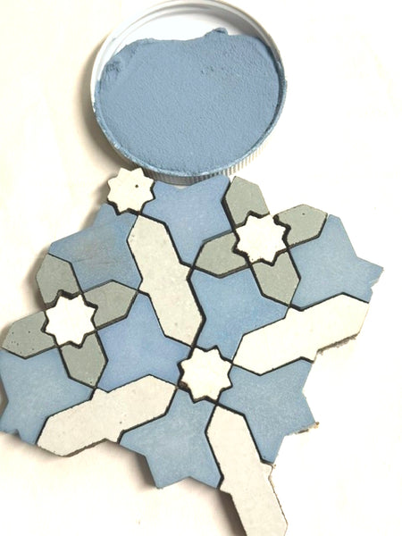 XC Custom matches Safi River Blue in Unsanded Tile Grout