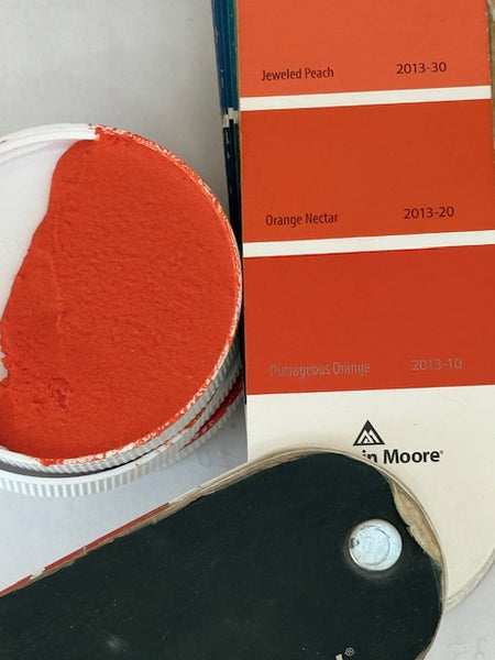 E-1500 Custom matches BM 2013-10 Outrageous Orange in Epoxy Tile Grout