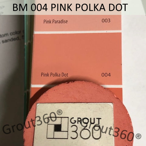 XT Custom - matched to BM 004 Pink Polka Dot Sanded Tile Grout