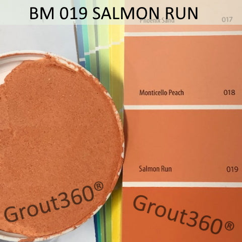 XT matched to BM 019 Salmon Run Sanded Tile Grout