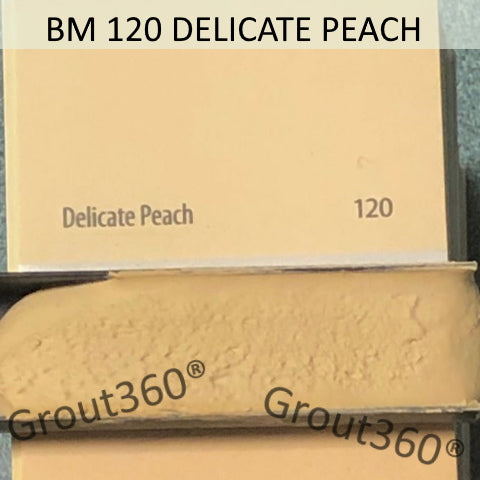 XT Custom matched to BM 120 Delicate Peach Tile Grout