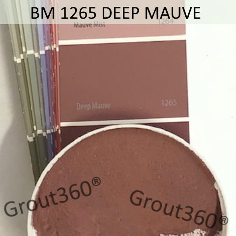 XT Custom matched to BM 1265 Deep Mauve Sanded Tile Grout