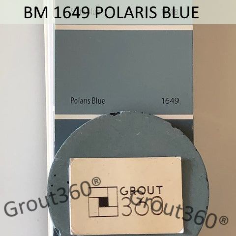 XT Custom matched to BM 1649 Polaris Blue Sanded Tile Grout