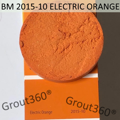 XT Custom matched to BM 2015-10 Electric Orange Sanded Tile Grout