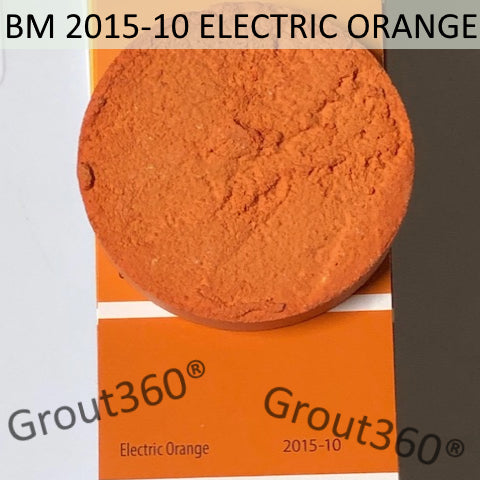XT Custom matched to BM 2015-10 Electric Orange Sanded Tile Grout