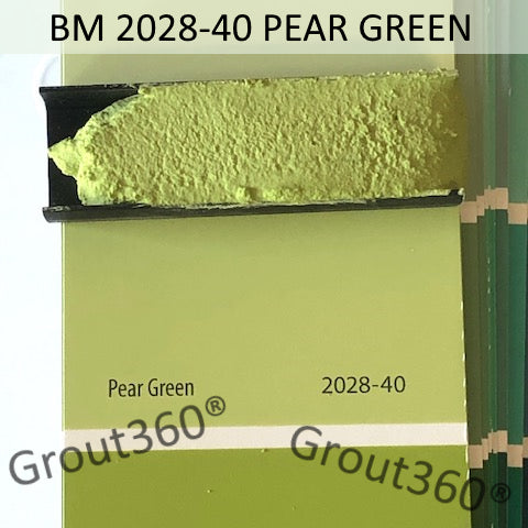 XT matched to BM 2028-40 Pear Green Sanded Tile Grout