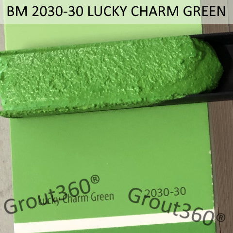 XT Custom matched to BM 2030-30 Lucky Charm Green Tile Grout Sanded