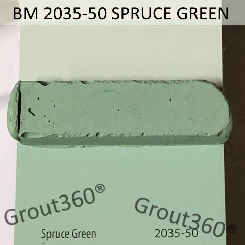 XT Custom matched to BM 2035-50 Spruce Green Tile Grout Sanded