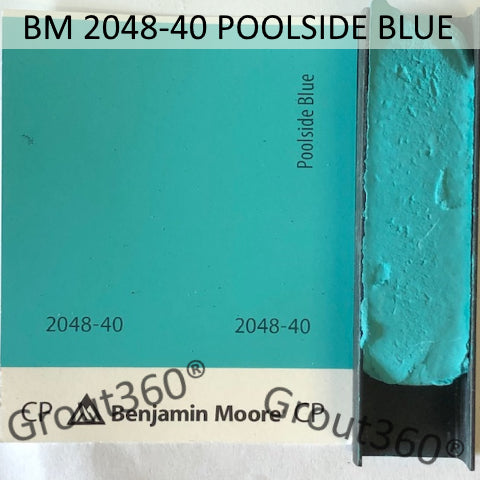 XT Custom matched to BM 2048-40 Poolside Blue Sanded Tile Grout