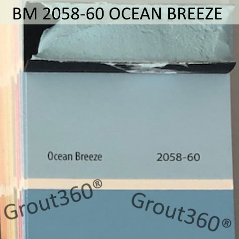 XT Custom matched to BM 2058-60 Ocean Breeze Sanded Tile Grout
