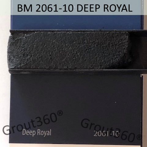 XT matched to BM 2061-10 Deep Royal Sanded Tile Grout