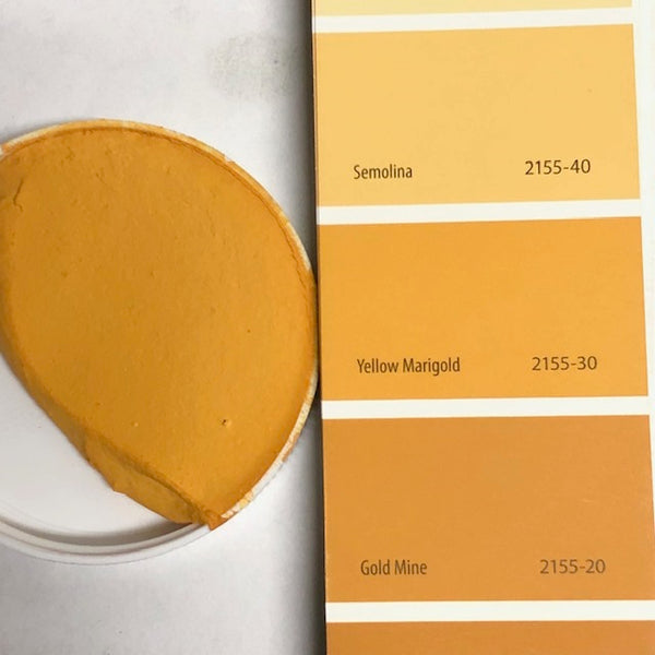 XT Custom matches BM 2155-30 Yellow Marigold Sanded Tile Grout