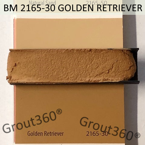 XT Custom matched to BM 2165-30 Golden Retriever Sanded Grout