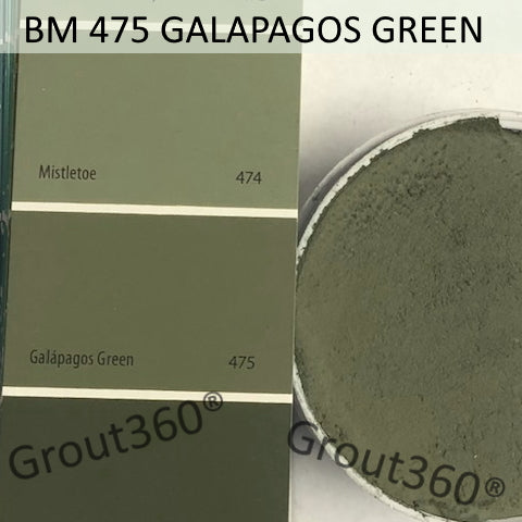 XT Custom matched to BM 475 Galapagos Green Sanded Grout