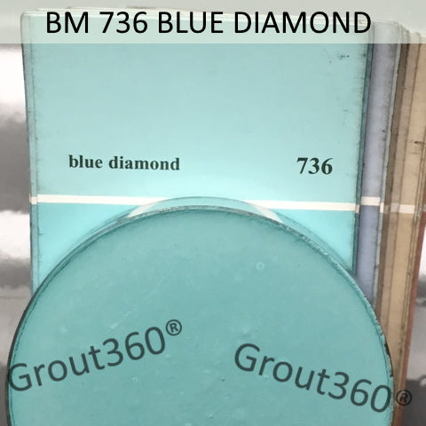 XT Custom matched to BM 736 Blue Diamond Sanded Tile Grout