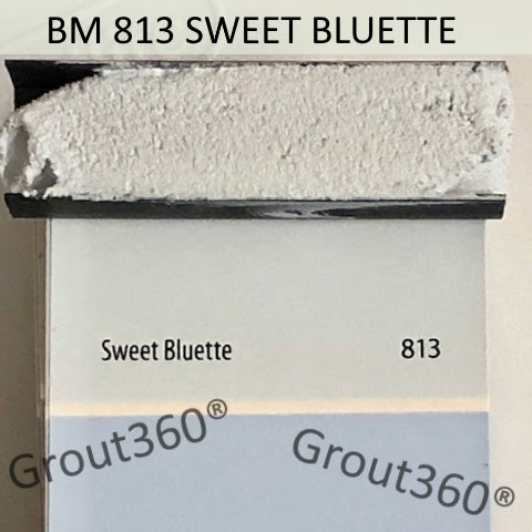 XT Custom matched to BM 813 Sweet Bluette Sanded Tile Grout