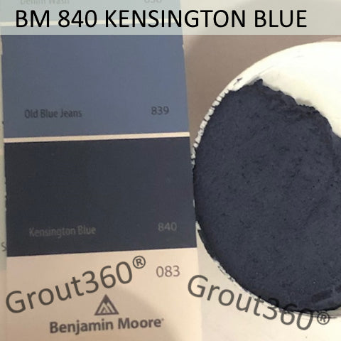 XT Custom matched to BM 840 Kensington Blue Sanded Tile Grout