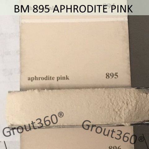 XT matched to BM 895 Aphrodite Pink Tile Grout Sanded