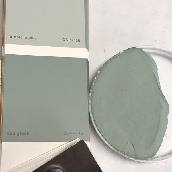 XT Custom matches BM CSP-735 Sea Glass Unsanded Tile Grout