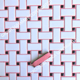 Sanded Bubblegum Tile Grout - Medium Pink Grout