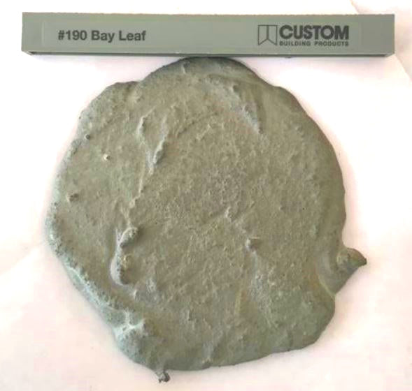 XT Custom matched to #190 Bay Leaf Green in Sanded Tile Grout