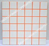 Sanded Electric Orange Tile Grout - Bright Orange Grout