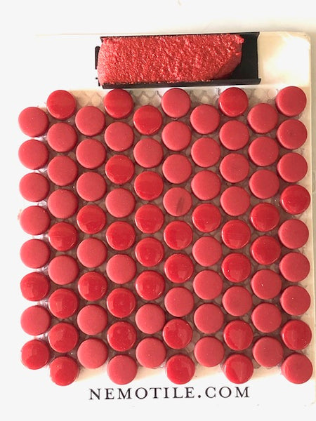 E-1500 Custom matched to Nemotile Lipstick Red Epoxy 1500 Sanded Tile Grout