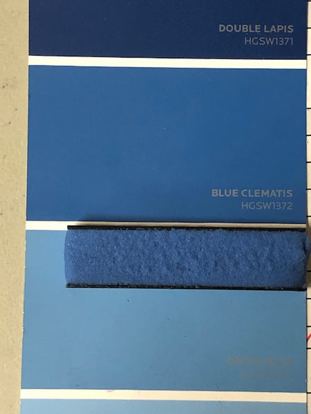 E-1500 Epoxy custom matched to SW HGSW1372 Blue Clemantis 1500 Epoxy Tile Grout