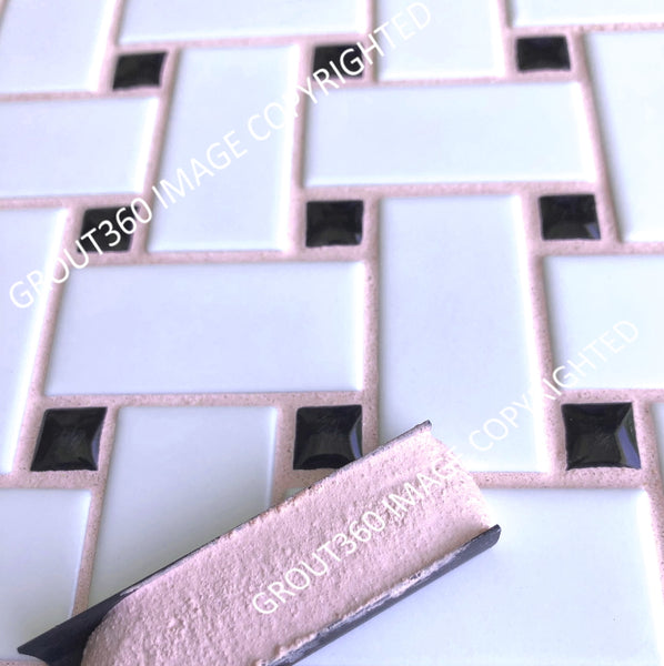 Sanded Pink Petals Tile Grout - Light Pink Grout