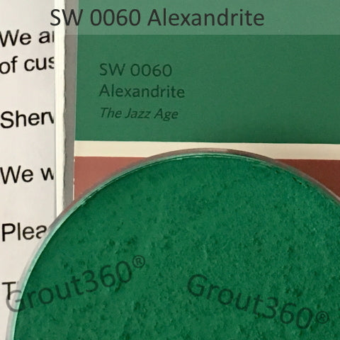 XT Custom matched to SW 0060 Alexandrite Sanded Tile Grout