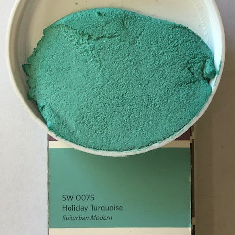 XT Custom matched to SW 0075 Holiday Turquoise Sanded Tile Grout
