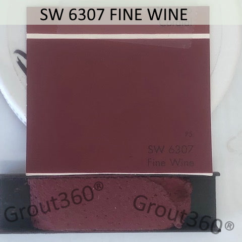 XT Custom matched to SW 6307 Fine Wine Sanded Tile Grout