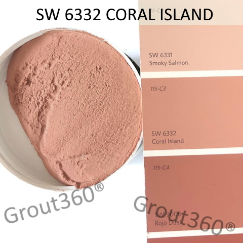 XT Custom matched to SW 6332 Coral Island Sanded Tile Grout