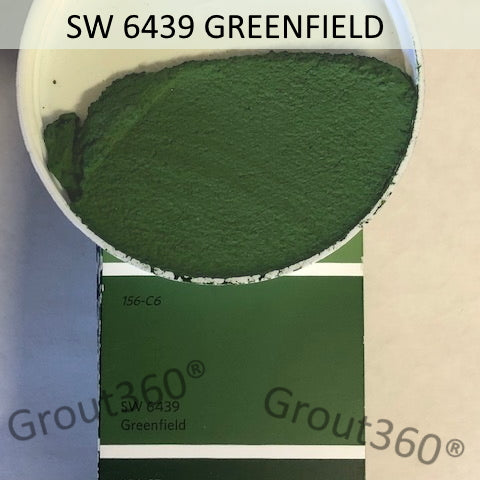 XT Custom matched to SW 6439 Greenfield Sanded Tile Grout