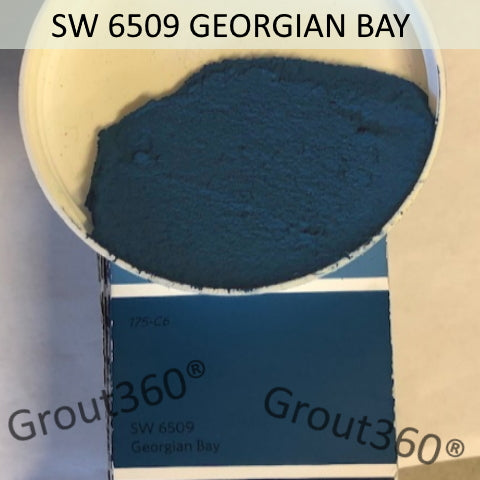 XT Custom matched to SW 6509 Georgian Bay Sanded Tile Grout
