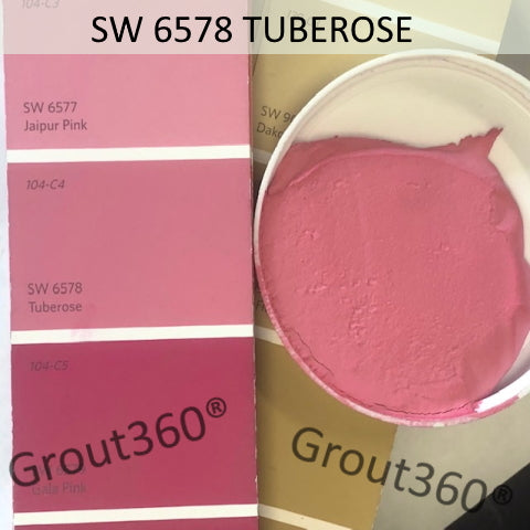XT Custom matched to SW 6578 Tuberose Pink Sanded Tile Grout