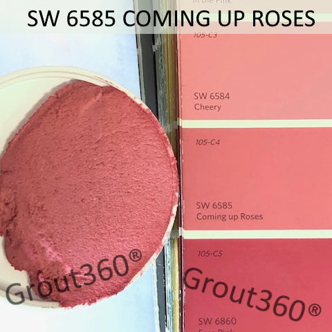 XT Custom matched to SW 6585 Coming Up Roses Sanded Tile Grout