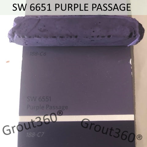 XT Custom matched to SW 6551 Purple Passage Sanded Tile Grout