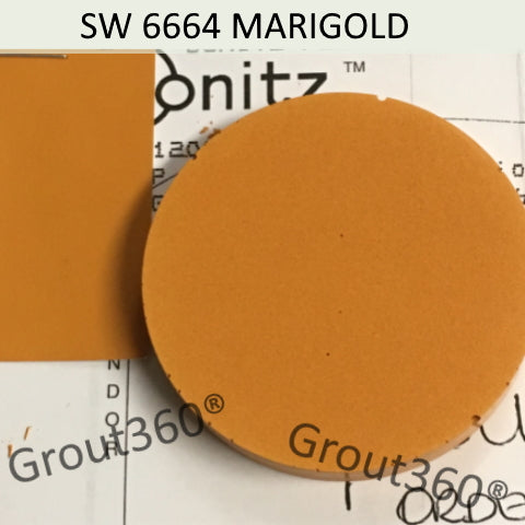 XT matched to SW 6664 Marigold Orange Sanded Tile Grout